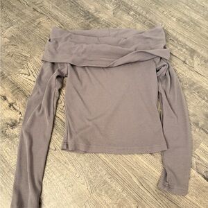 Commense Elegant Off-Shoulder Ribbed Top